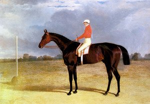 John Frederick Herring Snr - A Dark Bay Racehorse with Patrick Connolly Up