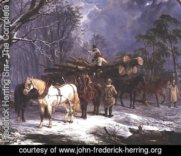 John Frederick Herring Snr - The woodcutters