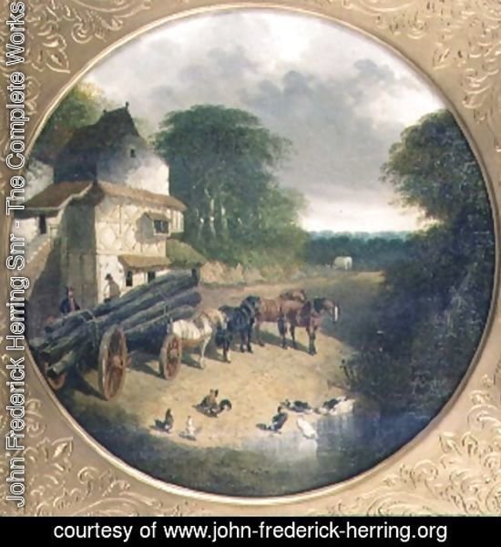 John Frederick Herring Snr - The Timber Wagon, 1852
