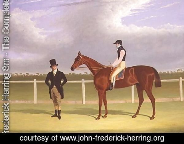 John Frederick Herring Snr - The Hon. E. Petre's 'Rowton', winner of the St. Leger with Bill Scott up, 1829