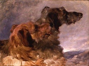 John Frederick Herring Snr - Two Deerhounds, 1851