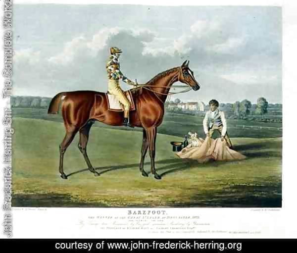 'Barefoot', the Winner of the Great St. Leger at Doncaster, 1823