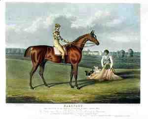 'Barefoot', the Winner of the Great St. Leger at Doncaster, 1823
