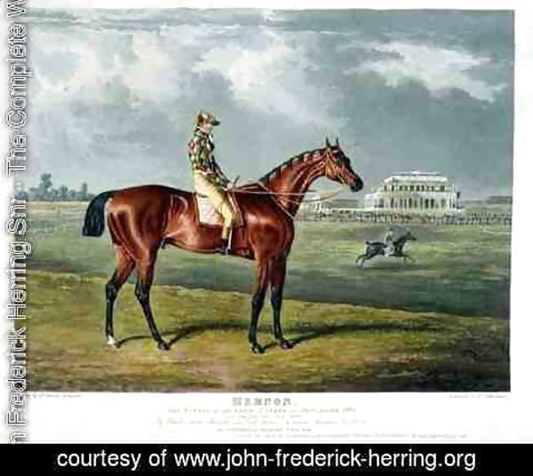 John Frederick Herring Snr - 'Memnon', the Winner of the Great St. Leger at Doncaster, 1825