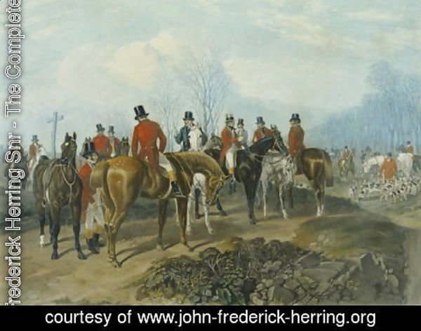 John Frederick Herring Snr - The Meet, engraved by Huffman and Mackrill