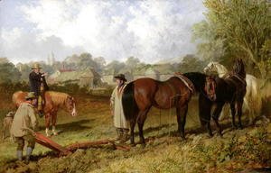 John Frederick Herring Snr - Morning: Preparing to Plough, 1848