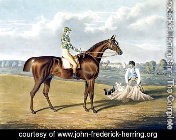 John Frederick Herring Snr - Barefoot, Winner of the St Leger, engraved by Thomas Sutherland