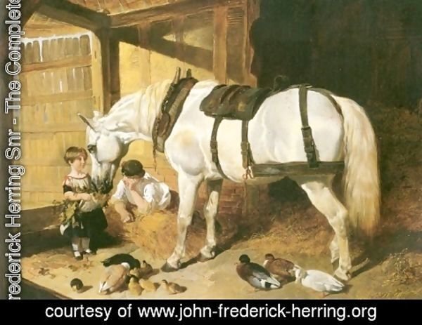 John Frederick Herring Snr - Feeding Time