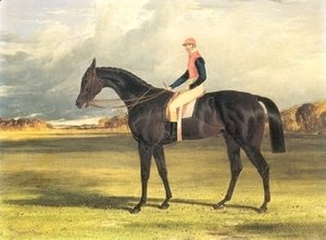 Filly Industry with Jockey Up 1838