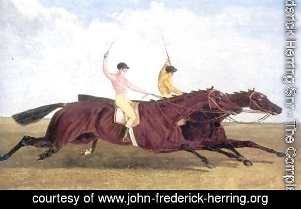 John Frederick Herring Snr - Satirist Beating Coronation in Horserace