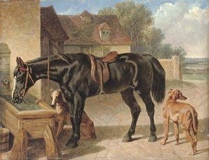 John Frederick Herring Snr - A farmer's hack and greyhounds