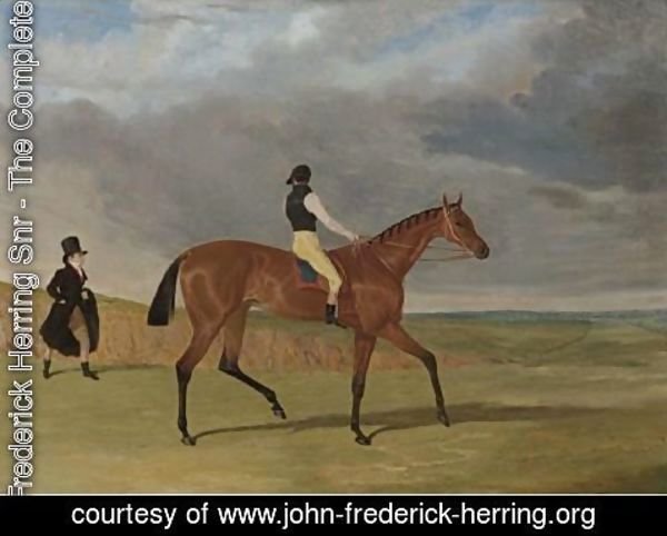 John Frederick Herring Snr - Matilda, Winner Of The 1827 Great St. Leger, With James Robinson Up And Trainer Jonathan Scott