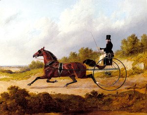 John Frederick Herring Snr - The Famous Trotter Confidence Drawing A Gig