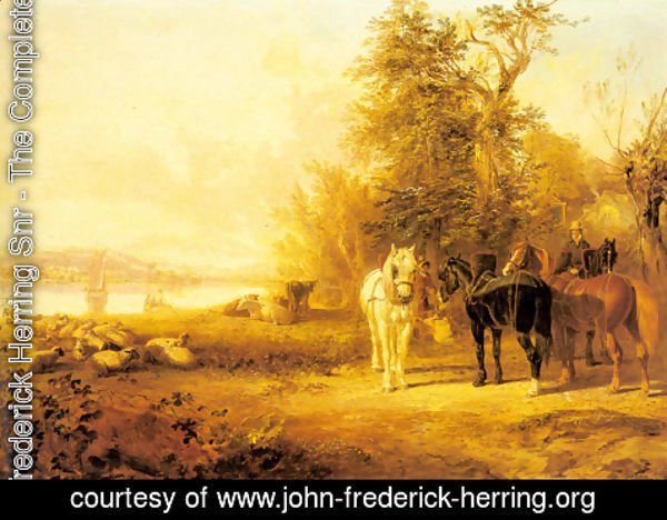 John Frederick Herring Snr - Waiting for the Ferry
