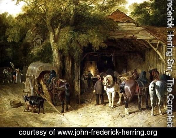 John Frederick Herring Snr - The Blacksmiths, 1842