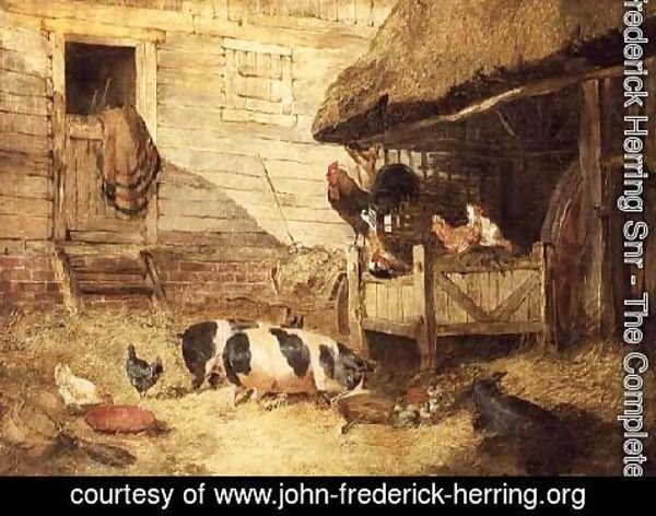 John Frederick Herring Snr - Farmyard Scene 2
