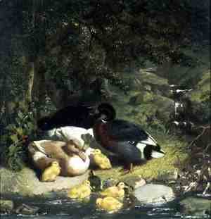 John Frederick Herring Snr - Ducks and Ducklings (2)