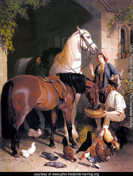 Feeding the Horses, 1858