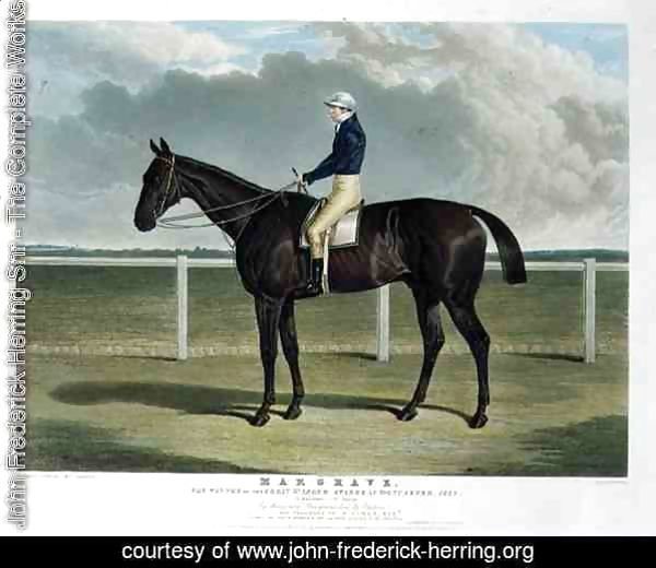 'Margrave', the Winner of the Great St. Leger Stakes at Doncaster, 1832