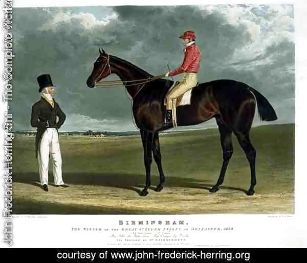 'Birmingham', the Winner of the Great St. Leger Stakes at Doncaster, 1830