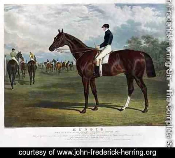 John Frederick Herring Snr - 'Mundig', the Winner of the Derby Stakes at Epsom, 1835