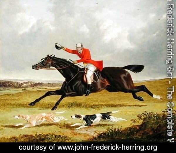 John Frederick Herring Snr - Encouraging Hounds, 1839