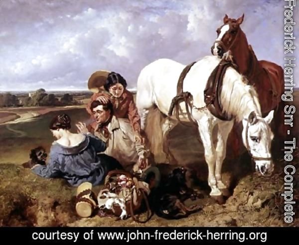 John Frederick Herring Snr - Barney, leave the girls alone, 1850
