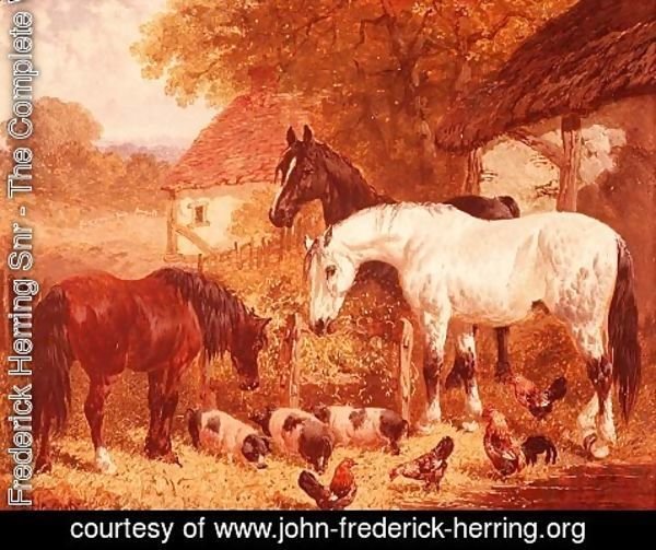 John Frederick Herring Snr - Farmyard