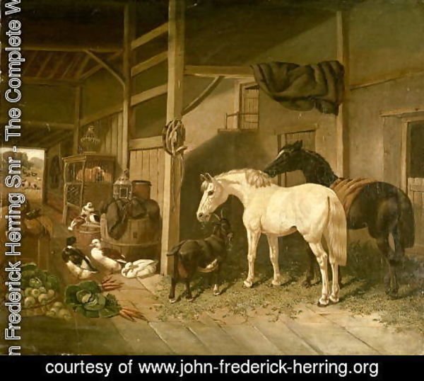 John Frederick Herring Snr - Farmyard Scene 3