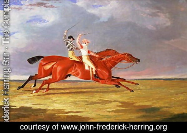 John Frederick Herring Snr - 'Acteon' beating 'Memnon' in the Great Subscription Purse at York, August 1826