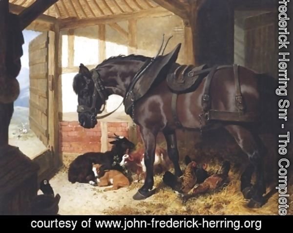 John Frederick Herring Snr - A Bay Carthorse 1848