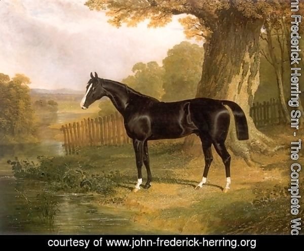 A Dark Hunter in a River Landscape 1832