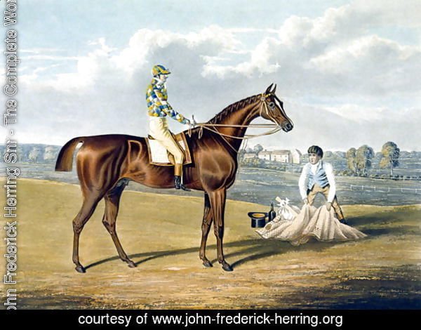 Barefoot, Winner of the St Leger, engraved by Thomas Sutherland