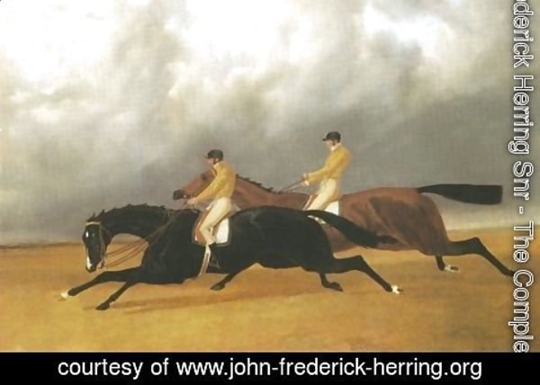John Frederick Herring Snr - Finish Of Doncaster St Leger 1840
