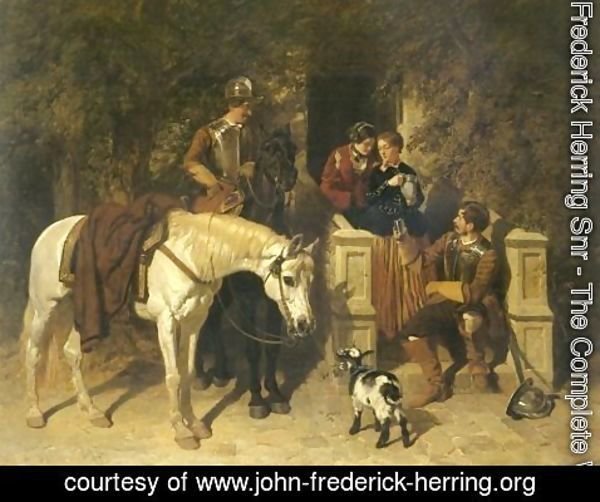 John Frederick Herring Snr - Solders Resting 1850