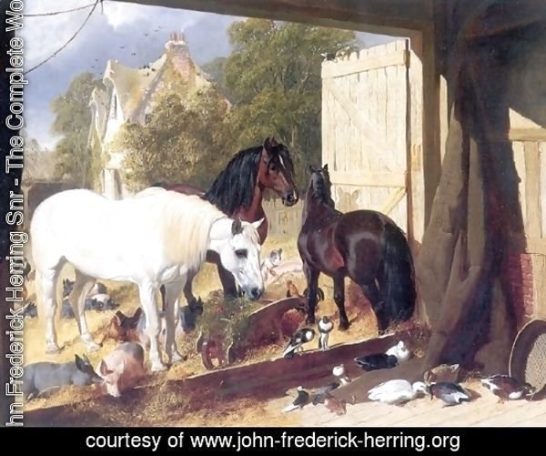 Stable Yard at Meopham Park 1847