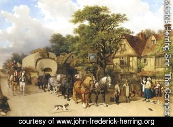 John Frederick Herring Snr - The Road Anterior To Rails 1860