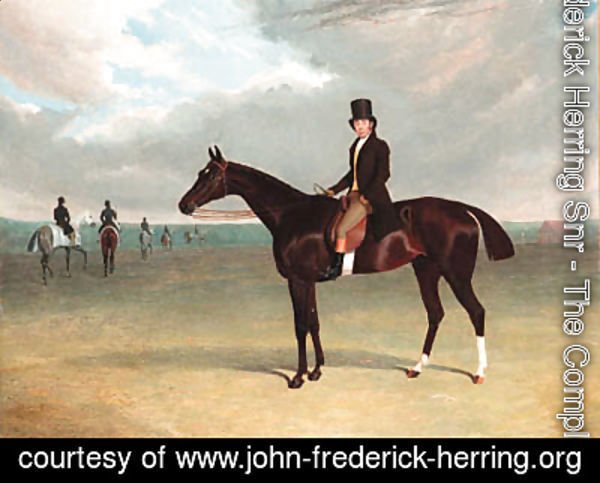 John Frederick Herring Snr - The Marquess of Exeter's Galata with her trainer Job Marson up