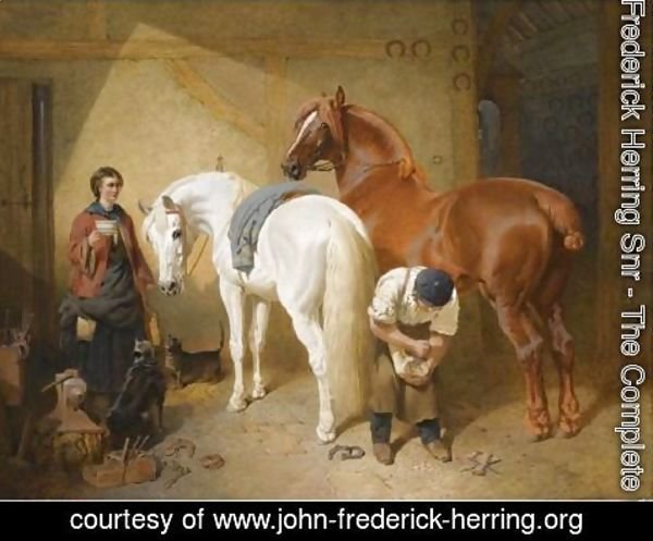 John Frederick Herring Snr - Shoeing Imaum