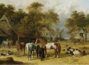 John Frederick Herring Snr - A Farmyard