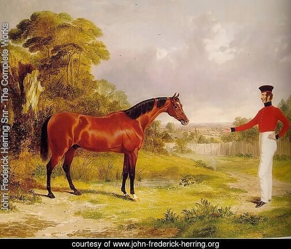 A Soldier with an Officer's Charger  1839
