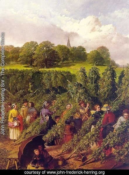 The Hop Pickers  1855